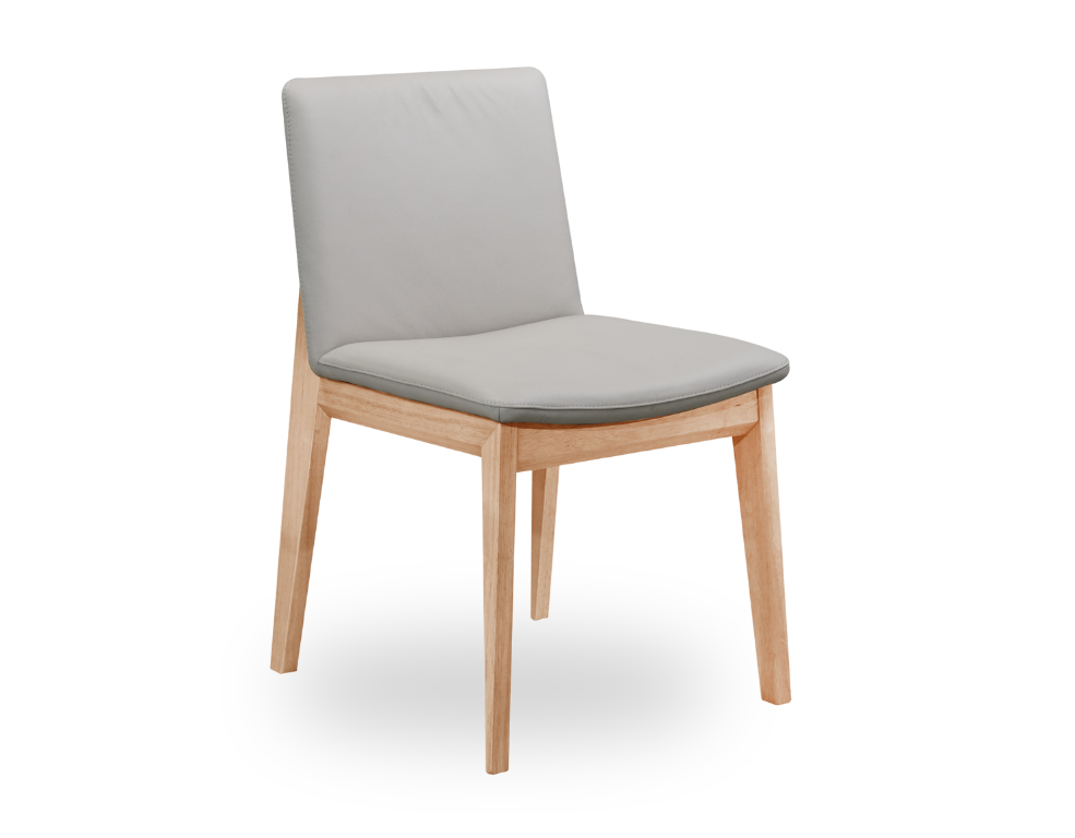 Penny Dining Chair – Leather Upholstery & Solid Timber Frame - 