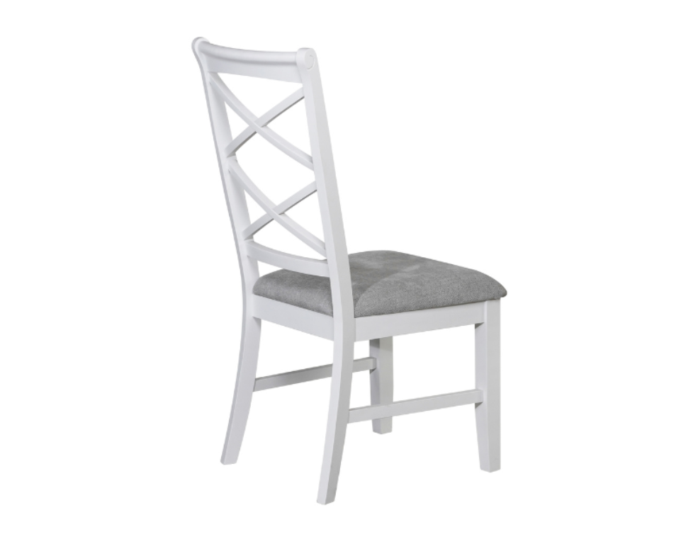 Summer Dining Chair – Whitewash Frame with Glamour Fabric - 
