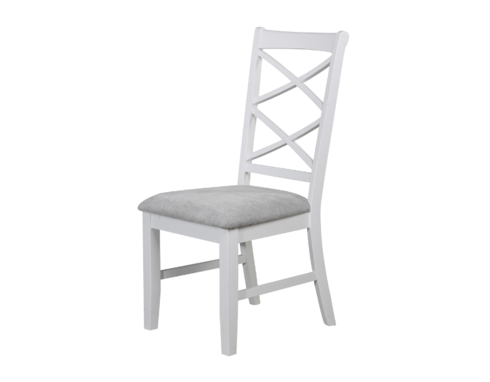 Summer Dining Chair – Whitewash Frame with Glamour Fabric - 