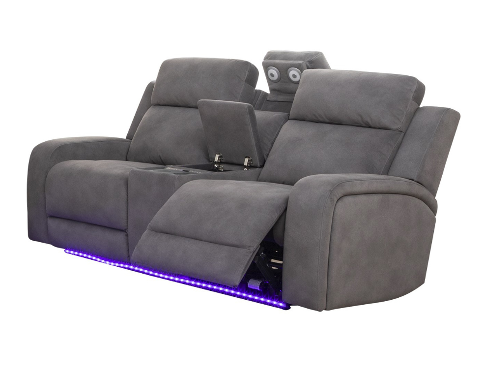 Wakefield 2 Seater Theatre Suite – Electric Recliners with Storage Console - 