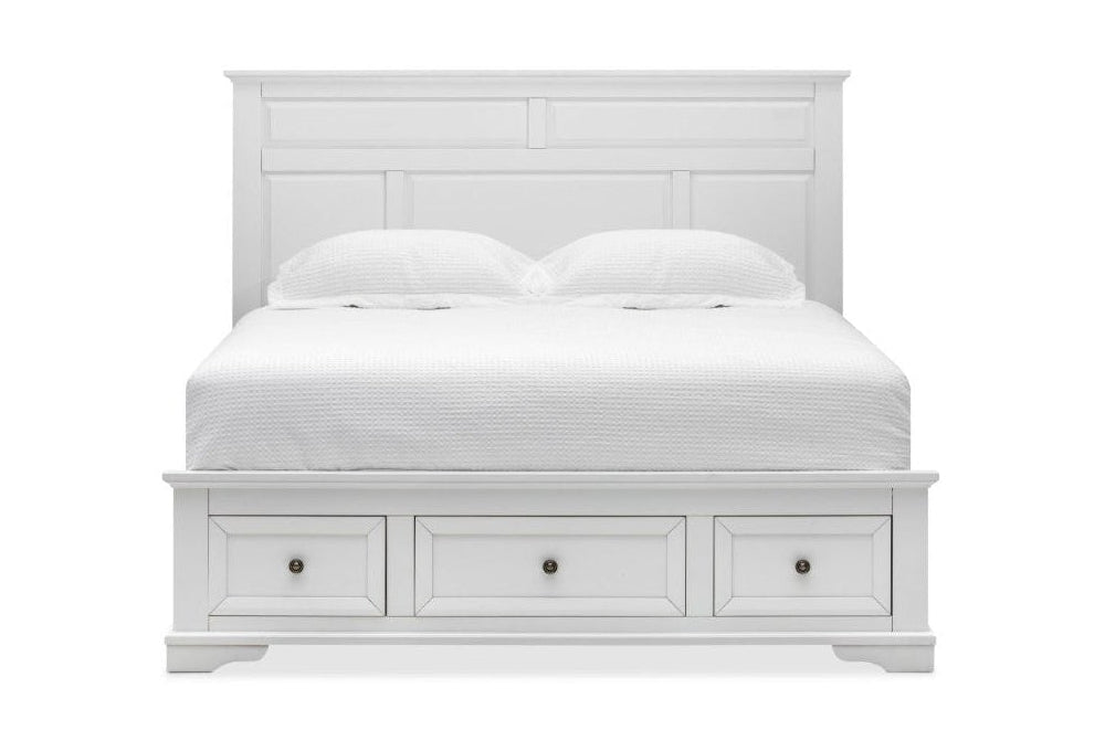 Westport Bed Frame – Hamptons Style & White Timber Finish - 