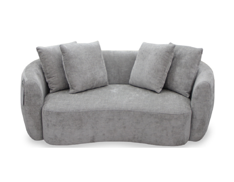 Zonzo 2 Seater Sofa – Alpha Fabric with 4 Scatter Cushions - 